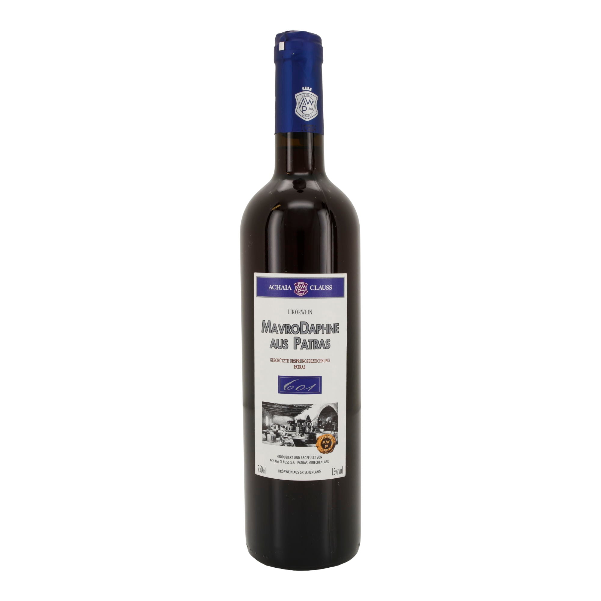 Likörwein Mavrodaphne aus Patras | Achaia Clauss | Geschützte Ursprungsbezeichnung | 15 % vol. | 750 ml Achaia Clauss